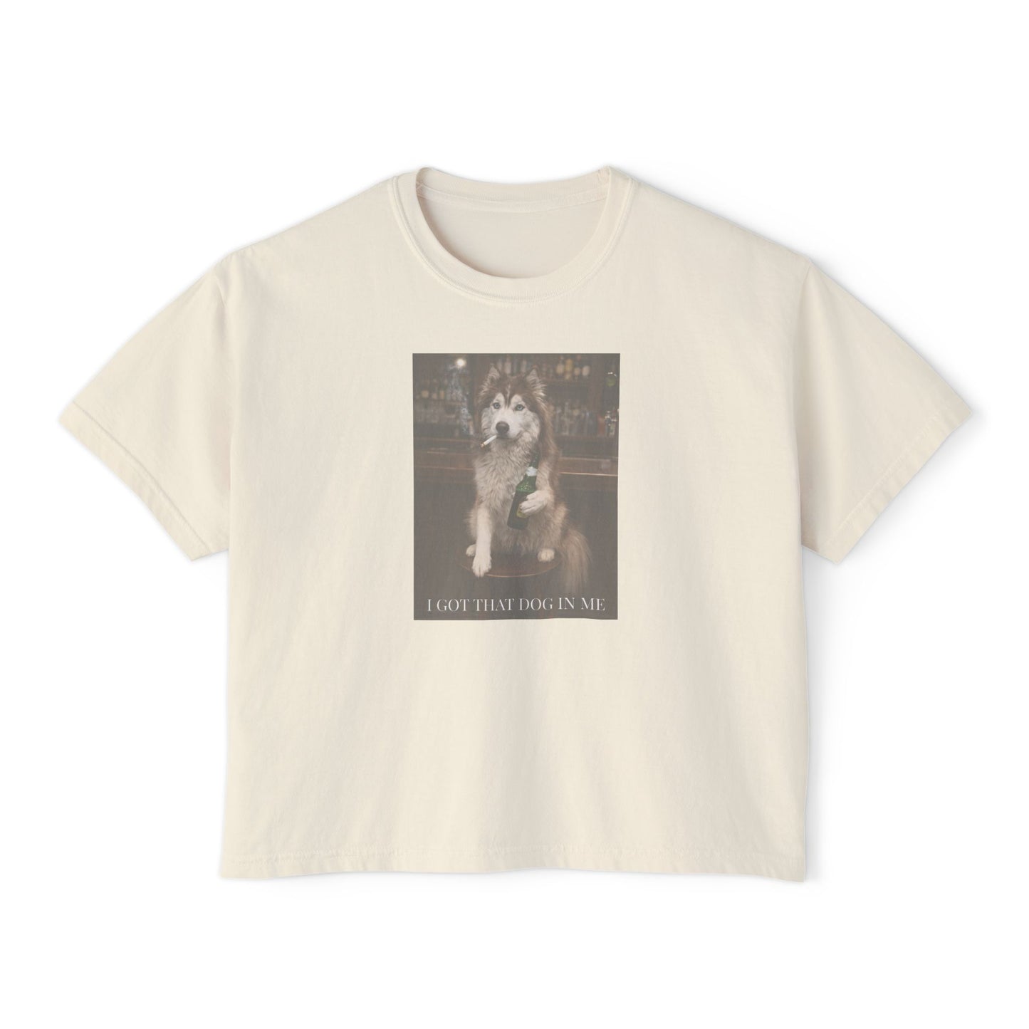 Vintage Bar Dog - Women's Boxy Tee