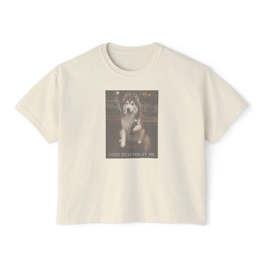 Vintage Bar Dog - Women's Boxy Tee